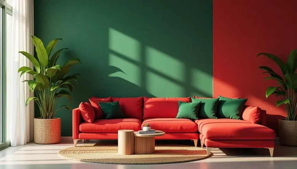 Die Auswirkungen von farbenlehre rot und grün in der Innenarchitektur