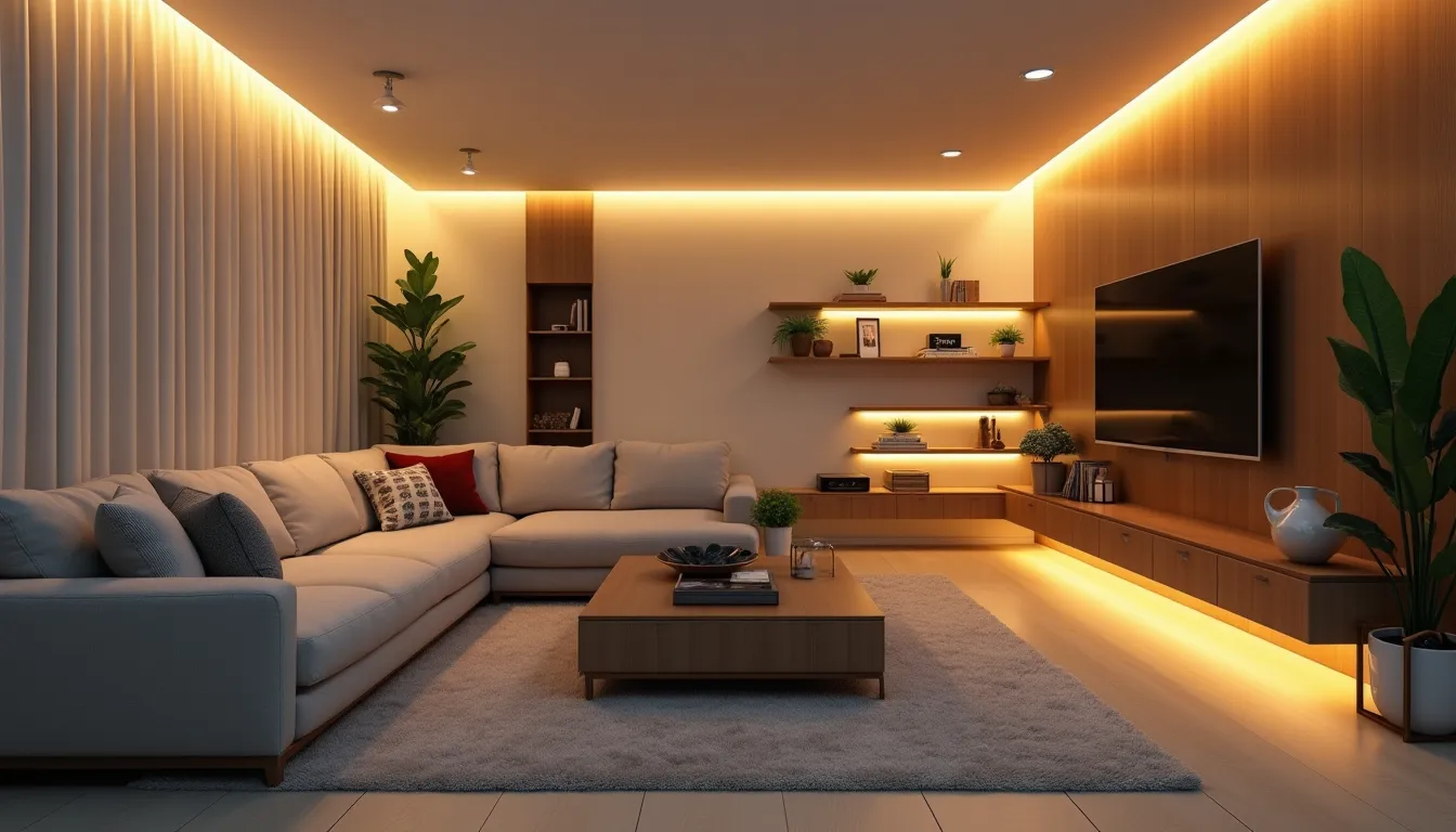 Ihr Wohnzimmer mit LED gestalten: Kreative Lichtideen für jeden Raum