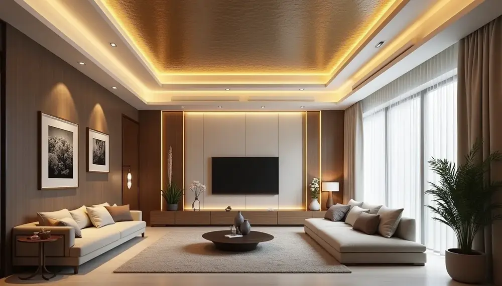 Wohnzimmer Decken gestalten: Kreative Ideen für einen Blickfang