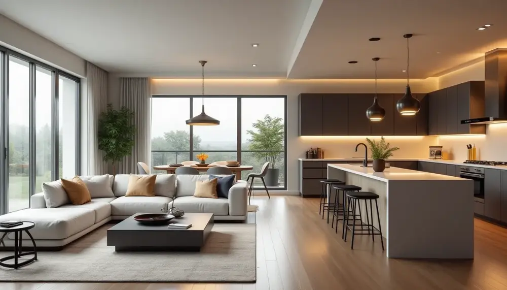 Wohnzimmer und Küche offen gestalten: Ideen für ein großzügiges Raumgefühl